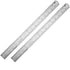 ZZTX 2 Pack Metal Straight Edge Ruler, Stainless Steel Ruler, 16 Inch Ruler Set