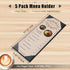 4.25" 11" 5 Pack 1 Menu Covers x View Black PU Leather Restaurant Menu Holders, Single Panel with Angled Corners