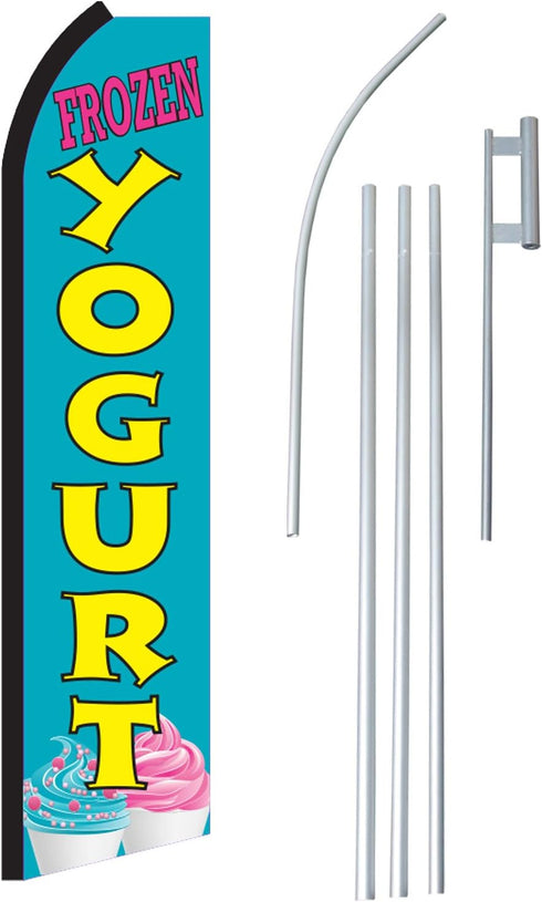 NEOPlex - "Frozen Yogurt" Complete Flag Kit - Includes 12' Swooper Feather Business