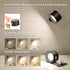 Deyagoo 3 3 360Rotate LED Wall Sconce, Wall Mounted Lamp with Rechargeable Battery Operated USB Port Color Temperature