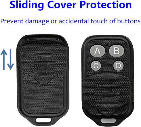 2 Garage Door Opener 390mhz Remote Keychain, Replacement for Genie Intellicode & Overhead Door GIT-3