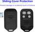2 Garage Door Opener 390mhz Remote Keychain, Replacement for Genie Intellicode & Overhead Door GIT-3