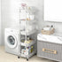 5-Tier Sywhitta Plastic Rolling Utility Cart with Handle, Multi-Functional Storage Trolley for Office, Living Room