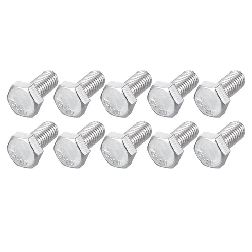 Hex Bolts (M8-1.25x20mm) 20Pcs, 304 Stainless Steel Fully Threaded Hex Head Screws for Furniture Repair