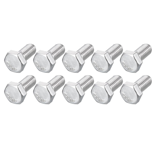 Hex Bolts (M8-1.25x20mm) 20Pcs, 304 Stainless Steel Fully Threaded Hex Head Screws for Furniture Repair