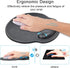 Ergonomic Mouse Pad with Wrist Support, PU Leather Mousepad for Laptop, Non Slip Rubber Base