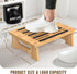SeLucky 450 LBS, One Step Stool for Adults Seniors and Kids with Non-Slip Surface, Natural Bamboo Stepping Stools