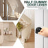 GOBEKOR Right-Handed Black Dummy Door Lever Handle for Closet Doors, Non-Turning Lock for Pantry