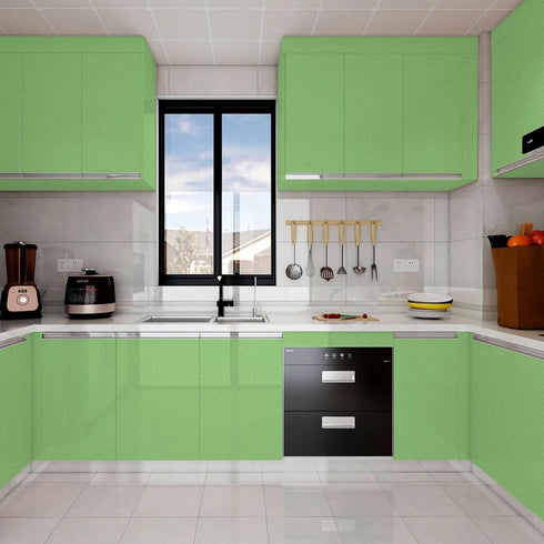 WADILE Peel and Stick Wallpaper, Shiny Solid Color Waterproof Contact Paper, Glossy Removable for Cabinets