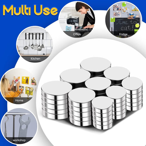 Small Magnets, 3 Assorted Sizes Rare Earth Magnets, Tiny Round Neodymium Disc Magnets for Refrigerator, DIY Projects