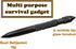Uzi Tactical Pen with CuffKey in the Cap, Refillable Ultra Durable Aircraft Aluminum Ballpoint Pen, Writing Tactical Pen