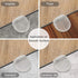 HAUSPROFI Doorstop, Self-Adhesive Door Stopper for Wall Protection, Door Buffer Floor Stop for Home and Office - Clear