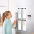 Magnetic Dry Erase List Board, 4"x12" Multifunctional List Board for Fridge, 6 Extra Fine Point Markers Included