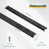 17 1.5 Inch 2Pcs PATIKIL x Drawer Slides, Steel Full Extension Ball Bearing Side Mounted Rails with Mounting Screws