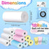QUASON 18 2.24"x0.98" Rolls Kids Camera Paper Roll Refill Compatible with Most Instant Print Cameras for Kids BPA Free
