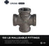 Everflow Supplies BMCR0014 Black Malleable Cross Fitting, 0.25 Inch (CNDS0036)