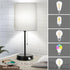 17.3 Set 2 2 Table Lamps of with USB & AC Outlet, Bedside Nightstand Lamps for Bedroom Living Room Kids Room, Desk Lamp