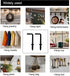 50 Pcs Black 1-1/4 Inch Screw Hooks, Vintage L Shape and Right Angle Medal Hooks