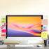 Office Desk Accessories, 2pcs Monitor Memo Board, Computer Message Board for Sticky Notes, Home Office Supplies