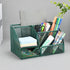 VANRA Office Supply Caddy, Metal Mesh Desktop Supplies Organizer, School Supply Holder with 6 Compartments and Drawer