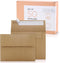 Sweetzer & Orange A2 Envelopes (50 with Box), Brown Envelopes Self Seal, Luxury 150gsm for Greeting Card and Invitation