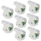 8 Packs Ceiling Mount Single Pulleys, 1-1/2 Inch Wall Mount for 3/8 Inch Cord or Rope, Zinc Plating, Working Load 420