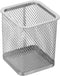 PATIKIL Silver Mesh Pen Holder, Pencil Basket Organizer for Desk Accessories and Makeup Brushes