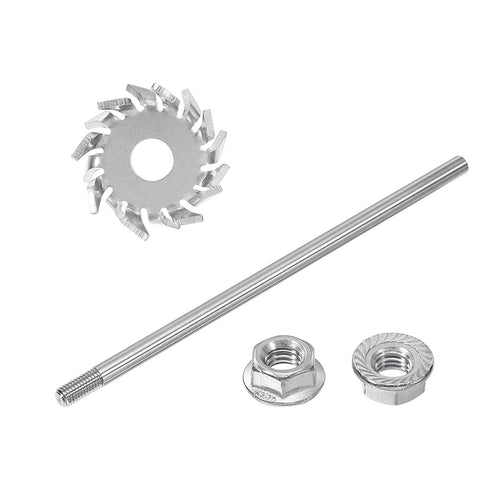 MECCANIXITY 304 Stainless Steel Stirring Rod 7.87" Length with 1.18" ID Dispersion Disc for Industrial, Laboratory