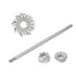 MECCANIXITY 304 Stainless Steel Stirring Rod 7.87" Length with 1.18" ID Dispersion Disc for Industrial, Laboratory