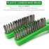 MAXMAN Wire Brush Set - 10 Inch Stainless Steel Brushes with Plastic Handle for Cleaning, Rust Removal, 2 PCS