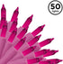 50 Brite Star Lt Designer Series Mini Lights, Pink, Pink Wire