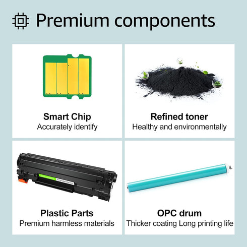 greencycle Compatible Toner Cartridge for Canon 125 CRG-125 - 2 Pack for ImageClass Printers