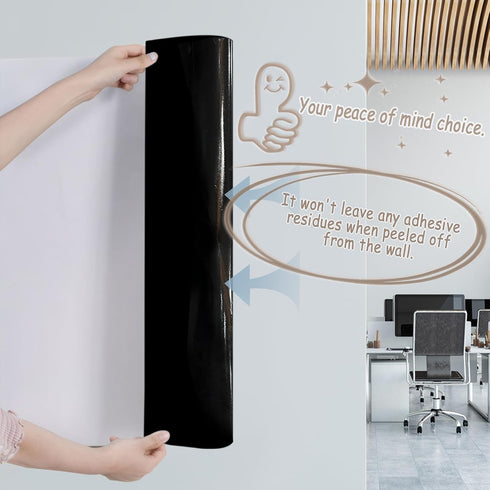 Magnetic Dry Erase Board Paper, 16" x 24" Self-Adhesive Whiteboard for Walls, Ideal for Office Home School