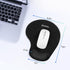 Soqool Ergonomic Mouse Pad with Gel Wrist Rest Support, Non-Slip PU Base for Easy Typing Pain Relief, Classic Black