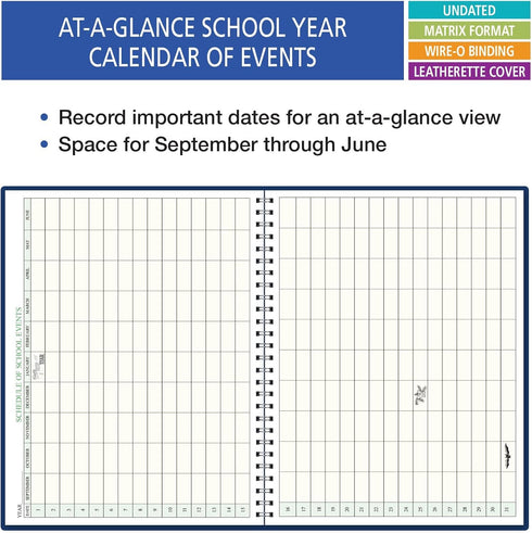 Elan Publishing Company 7 Period Teacher Lesson Plan, Days Horizontally Across the Top (W101)