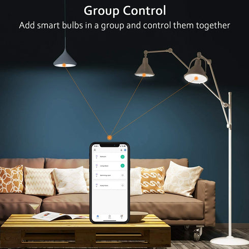 Bulbs, Bulbs A19 E26 60W Bulbs 1 Pack Peteme Smart WiFi Light Led RGB Color Changing Compatible with Alexa, Siri,Echo