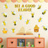 JarThenaAMCS Bee Bulletin Board Decoration Set – A Good Reader Letter Cut-Outs, Yellow Summer Bee Theme with Glue Points