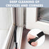 smcca 5Pcs Hard Bristle Crevice Cleaning Brush - Grout Cleaner Brush, Gap Cleaning Tools, Effective Tile Cleaning Brush
