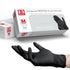 Basic Medical Black Nitrile Exam Gloves, Latex-Free & Powder-Free, 5 mil Gloves, NGPF-1045 (Pack of 100), Medium
