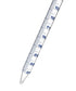 EISCO Serological Pipette, 25ml - Class A, Blue Graduations, Calibrated for Delivery to Jet
