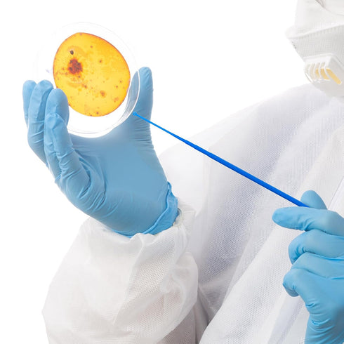 Biologix 100Pcs 1ul Disposable Inoculating Loop, Gamma Sterile Plastic Sampling Rod for Cell Biology Lab Supplies