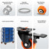 Caster Wheels Set of 4, Heavy Duty TAYLOON Locking Industrial Casters with No Noise Polyurethane Wheels