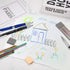 JOVITEC Mechanical Pencil Set, 21 Pieces, 9 Automatic Pencils, 12 Cases Refills for Draft Drawing