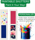 9" 22" 1 (RP922P-BX2) Shed Shutters Raised Panel W x H, Paintable for Sheds, Playhouses, and Chicken Coops Pair