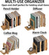 YUELGUANG Adjustable Table Top Bookshelf Wooden Desktop Bookshelf Retro Mini Book Shelf Organizer Desk Bookshelves