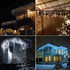 YASENN 300LED Icicle Style String Lights, 29.5FT Connectable with 8 Lighting Modes for Home Garden Decor