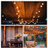 25Ft G40 27 Bulbs, 5 SUNSGNE Outdoor Patio String Lights with Frosted White Globe Waterproof Connectable Hanging String
