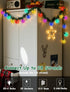 G40 50Ft 27 Bulbs, LED Globe Christmas String Lights, Multicolor Christmas Decorations Lights Shatterproof with LED