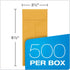 Quality Park #7 Coin and Small Parts Envelopes, Self Seal, 24 lb Brown Kraft, 3-1/2 x 6-1/2 Inches, 500/Box