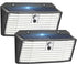 Upgraded Solar Lights Outdoor, 2 Pack 418 LED Motion Sensor Outdoor Lights,